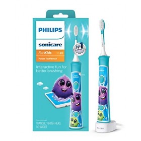 Philips Sonicare For Kids hx6321/02 enfant Brosse à dents à ultrasons Bleu, Blanc Brosse à dents électrique Brosse à dents él