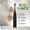 happybrush® Brosse à dents sonique électrique Eco VIBE 3 - Brosse à dents durable avec 6 semaines de batterie rechargeable av