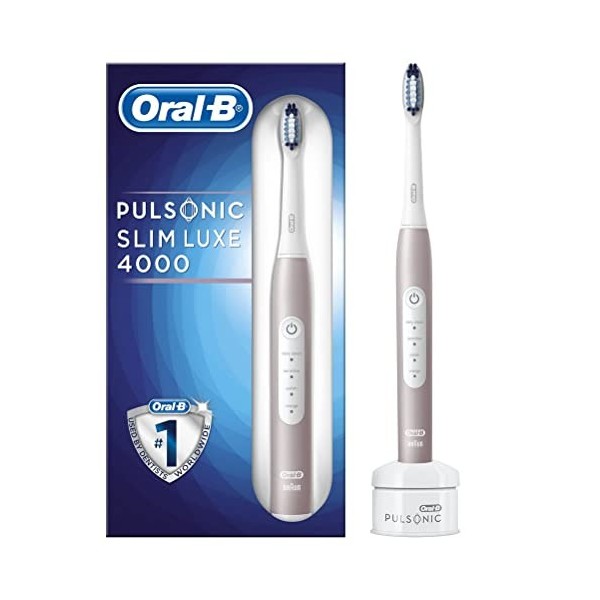 Braun Oral B 4210201198550&nbsp;Oral B Puls onic Slim Luxe 4000&nbsp;Silencieux Brosse à dents électriques, avec minuteur et aufste ckb