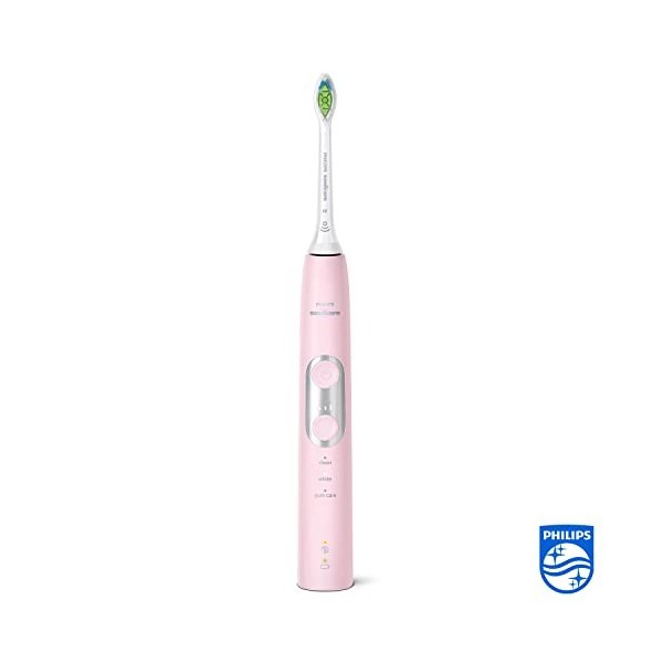 Philips HX6876/29 Brosse à Dents Électrique Adulte Brosse à Dents Sonique Rose, Blanc - Brosse à Dents Electrique Pile, Inté