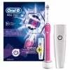 Oral-B Pro 750 Pink – Brosse à dents électrique avec étui de voyage, couleur rose