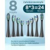 Brosse à dents électrique Sonic - Brosse à dents sonique - COULAX - Brosse à dents électrique - Avec 8 têtes - 5 modes - Minu