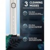 UPXNBOR Y6 Pro Brosse à dents électrique Sonic Design 2022, 1 poignée, 2 têtes de brosse à dents, 3 modes daffichage avec bl