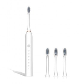 kawehiop Brosse à dents sonique électrique en plastique Portable 1.5W DC 5V IPX-7 étanche 800mAh brosse à dents dispositif de