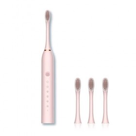 kawehiop Brosse à dents sonique électrique en plastique Portable 1.5W DC 5V IPX-7 étanche 800mAh brosse à dents dispositif de