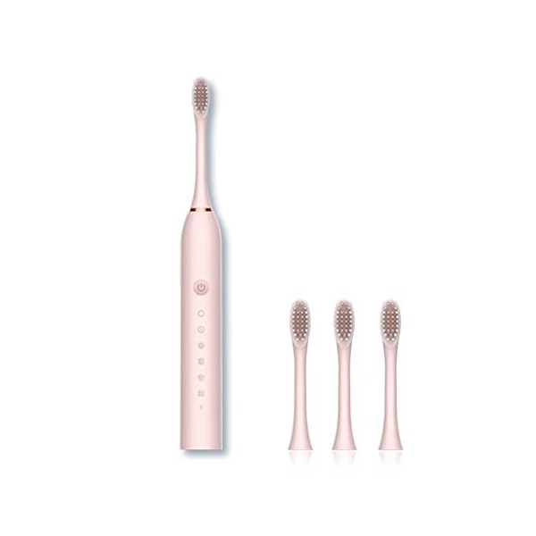 kawehiop Brosse à dents sonique électrique en plastique Portable 1.5W DC 5V IPX-7 étanche 800mAh brosse à dents dispositif de