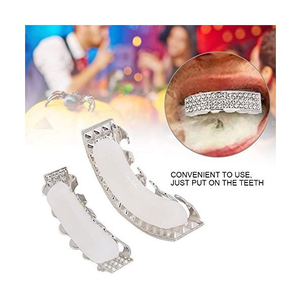 Dents accessoires, changement de galvanoplastie en laiton couleur cuivre et placage véritable fait pour Halloween Party Hip H