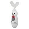 Brosse à Dents Intelligente pour Enfants, Brosse à Dents Sonique Ergonomique à Nettoyage Rapide, Ours Mignon Automatique avec