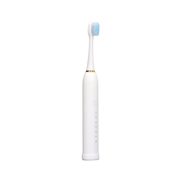 Brosse à Dents Rechargeable, Brosse à Dents électrique 6 Modes de Vibration Haute Fréquence IPX7 étanche Nettoyage en Profond