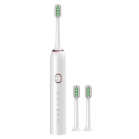 Brosse à dents électrique à vibrations étanche avec minuterie automatique et vibration, tête de rechange pour brosse à dents,