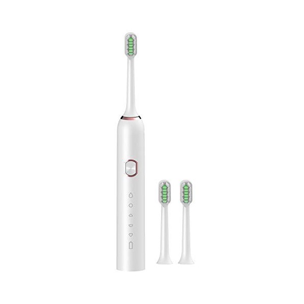 Brosse à dents électrique à vibrations étanche avec minuterie automatique et vibration, tête de rechange pour brosse à dents,