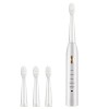 XNBZW Ensemble de brosses à dents électriques étanches pour couple - Rechargeable - Pour adulte - Brosse à dents souple - Fem