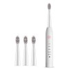 XNBZW Ensemble de brosses à dents électriques étanches pour couple - Rechargeable - Pour adulte - Brosse à dents souple - Fem