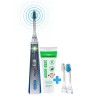 emmi®-dent Platinum Brosse à Dents Électrique à Ultrasons kit de Base Bleu I Idéal pour Dents et Gencives Sensibles I Bross