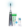 emmi®-dent Platinum Brosse à Dents Électrique à Ultrasons kit de Base Bleu I Idéal pour Dents et Gencives Sensibles I Bross