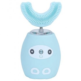 Brosse à dents électrique ultrasonique, Brosse à dents automatique IPX7 rechargeable USB 360 ° en forme de U pour enfants Bro