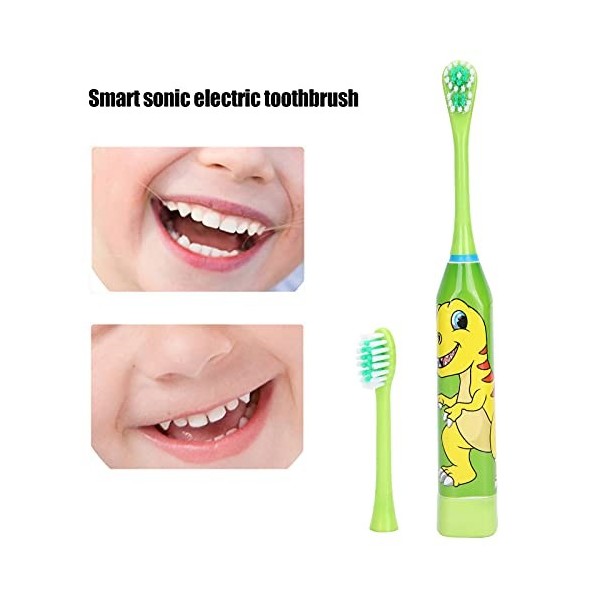 Brosse à dents électrique pour enfants, brosse à dents électrique pour enfants belle brosse à dents de nettoyage des dents de