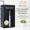 Megasonex M8 Set brosse à dents à ultrasons avec 3 niveaux de vibration et 2 têtes de brosse Medium