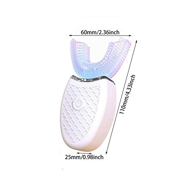 Brosse à Dents à Ultrasons, électrique Brosse à dents Ultrasonique Automatique à 360 °, Instrument de Blanchiment des Dents à