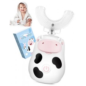 Brosse à dents automatique Brosse à dents électrique pour tout-petits 360 ° Brosse à dents électrique à ultrasons étanche en 