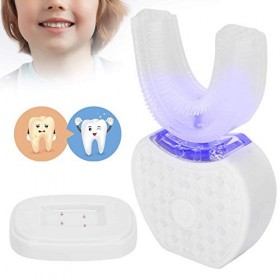 Brosse à dents électrique, à ultrasons, en forme de U, à 360 °, embout électrique avec poils à 360 °, pour le nettoyage des d