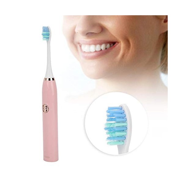 Brosse Dents électrique Brosse Dents Rechargeable 5 Vitesses Cheveux Doux Étanche Adulte Brosse Dents Automatique Adulte USB 