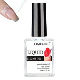 Latex Liquide pour Ongles, Barrière de Vernis à Ongles en Latex, Protecteur de cuticules Simple à décoller pour Nail Art, Pro