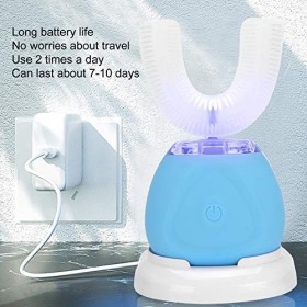 En Forme De U Automatique De La Brosse À Dents, Brosse À Dents Électrique De Silicone Brosse À Dents Kit Mains Libres Automat