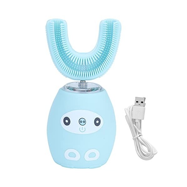 Hyuduo Brosse à Dents électrique, Brosse à Dents Blanchissante en Forme de U, Brosse à Dents Intelligente étanche, Fonction d