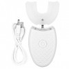 Brosse à dents en silicone en forme de U pour adulte, brosse à dents électrique à ultrasons, brosse à dents automatique, bros