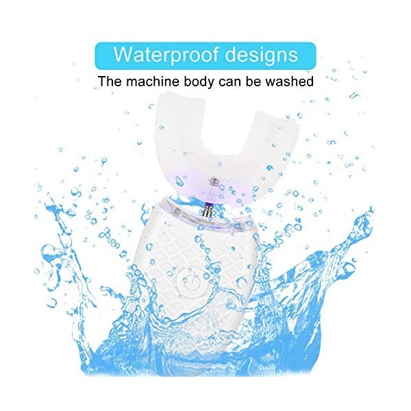 Brosse à dents en silicone en forme de U pour adulte, brosse à dents électrique à ultrasons, brosse à dents automatique, bros