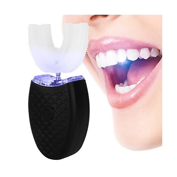 Brosse à dents électrique adulte en forme de U USB Rechargeable électrique brosse à dents sonique brosse à dents de nettoyage