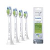 Philips Sonicare Lot de 4 têtes de brosses à dents électriques soniques W2 Optimal White pour des dents plus blanches, Blanc 