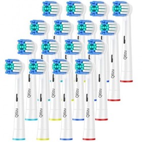 Qitizu Brossette de Rechange Compatible avec Braun Oral-b Brosse à Dents Electriques, Tete Brosse a Dent Pour Oral-b Pro Smar