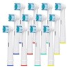 HSYTEK Têtes de Brosse à Dents de Rechange Compatibles avec Orale B Vitality 100, Pro, Genius X, Kids Brossettes 8 