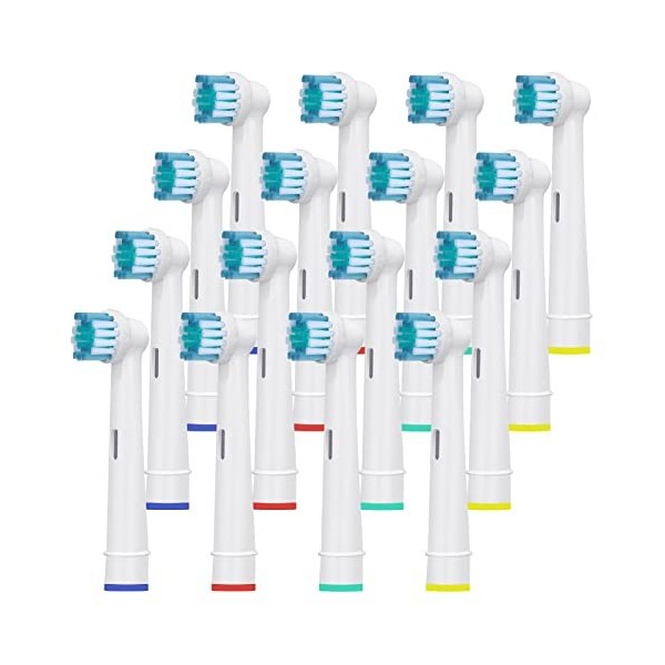 HSYTEK Têtes de Brosse à Dents de Rechange Compatibles avec Orale B Vitality 100, Pro, Genius X, Kids Brossettes 8 