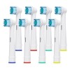 HSYTEK Têtes de Brosse à Dents de Rechange Compatibles avec Orale B Vitality 100, Pro, Genius X, Kids Brossettes 8 