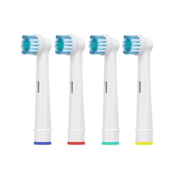 HSYTEK Têtes de Brosse à Dents de Rechange Compatibles avec Orale B Vitality 100, Pro, Genius X, Kids Brossettes 8 