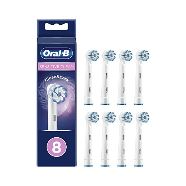 Oral-B Sensitive Clean Brossettes De Rechange Pour Brosse À Dents Électrique Jusqu’À 100 % D’Élimination De La Plaque Dentair