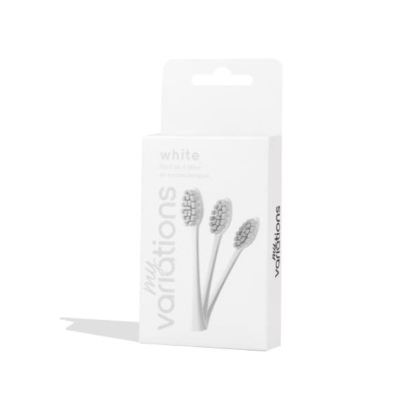 Pack 3 têtes de brosse à dents soniques - MyVariations Blanc 