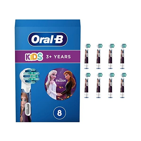 Oral-B Kids Disney Frozen Têtes de Brosse , pour Enfants à partir de 3 ans, 4 Pièces le produit peut différer de limage 