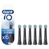 Oral-B iO Ultimate Clean Brossette Pour Brosse À Dents Électrique Noire, Lot De 8, Convient À Une Boîte Aux Lettres