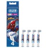 Oral-B Kids Lot de 4 têtes de rechange pour brosse à dents électrique avec personnages Marvel Spider-Man, spécialement conçue