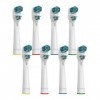 KongKay Lot de 8 têtes de brosse à dents de rechange pour Oralb Dual Clean, générique à double tête compatible avec brosse à 