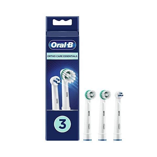 Oral-B Kit Orthodontique Brossettes De Rechange Pour Brosse À Dents Électrique Pack De 3 Pour Une Haleine Fraîche Et Des Genc