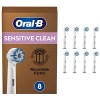 Oral-B Sensitive Clean Brossettes De Rechange Pour Brosse À Dents Électrique Format Spécial Boîte Aux Lettres, Pack De 8, Bla