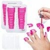 ANDDAS Lot de 26 pochoirs réutilisables en plastique souple pour vernis à ongles 10 tailles