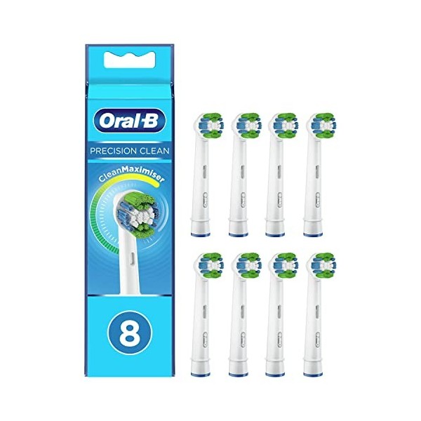 Oral-B Precision Clean Brossettes De Rechange Clean Maximiser Pour Brosse À Dents Électrique Jusqu’À 100 % D’Élimination De L