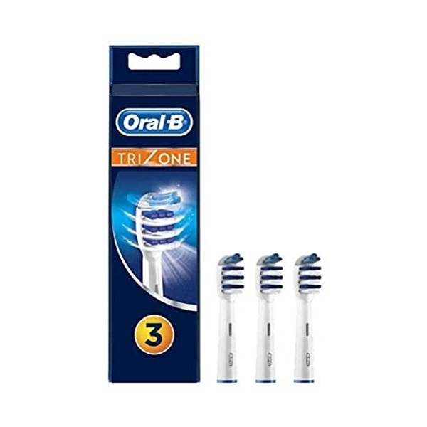 Oral-B Trizone Brossettes De Recharge Pour Brosse À Dents Électrique Jusqu’À 100 % D’Élimination De La Plaque Dentaire, Pack 