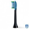 Philips Sonicare Lot de 4 têtes de brosses à dents électriques soniques C3 Premium Plaque Defence, Blanc Modèle HX9044/17 